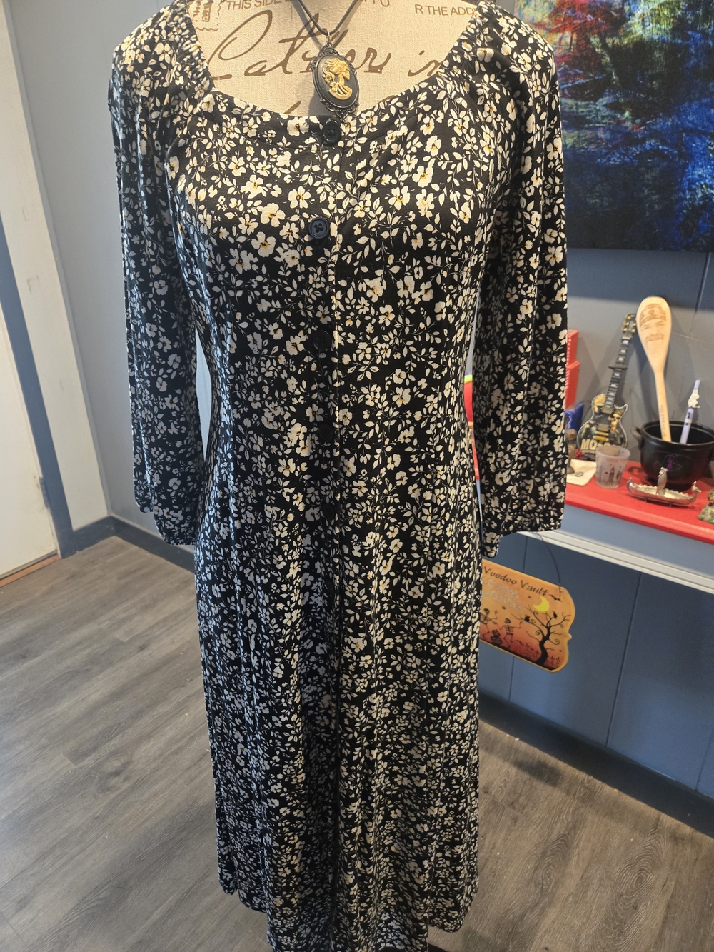 J. JILL Midi Floral Dress. New With Tags! Size Xtra Small